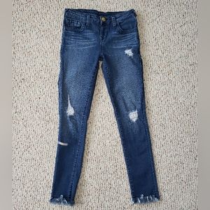 Girls 14 True Religion Halle Distressed Denim Jeans